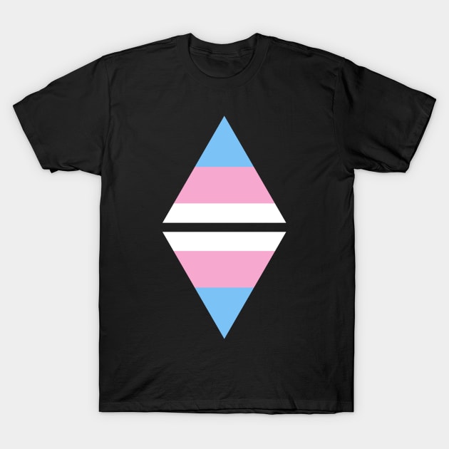 #nerfingwithpride Auxiliary Logo - Transgender Pride Flag T-Shirt by hollowaydesigns